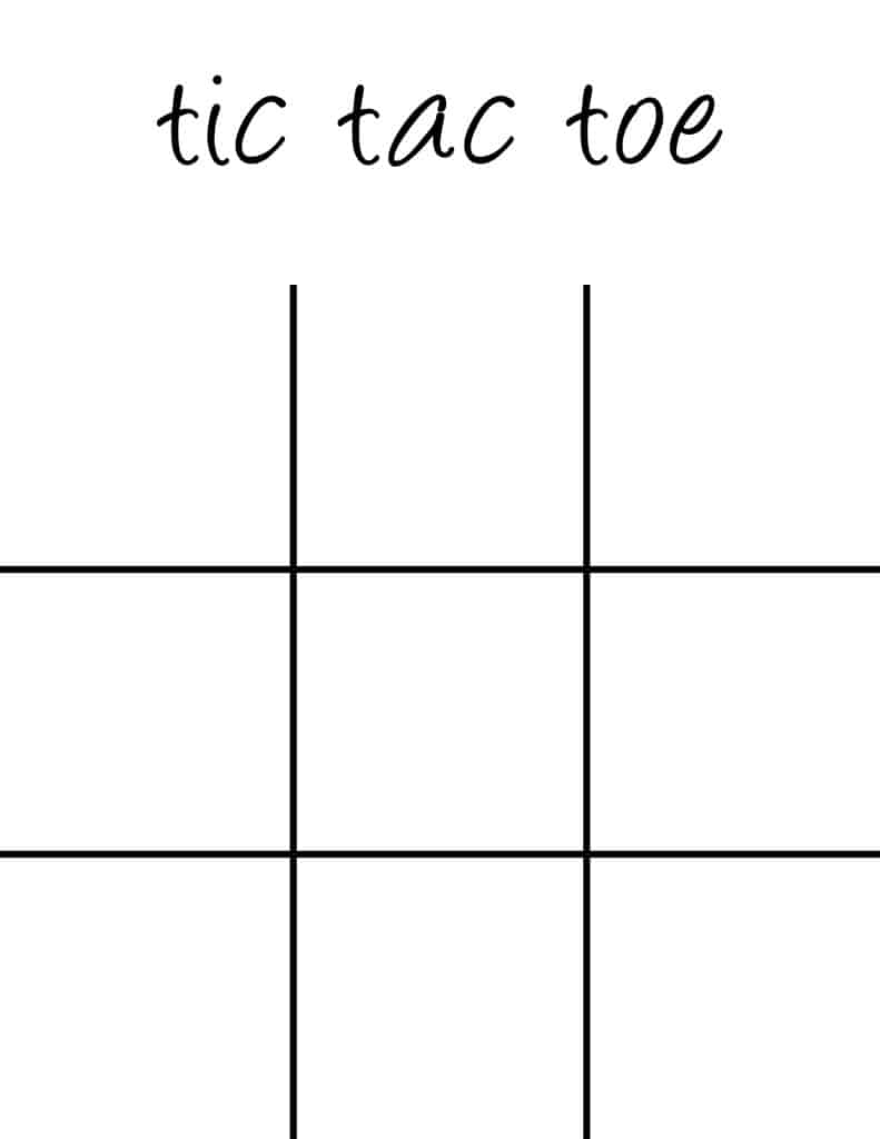 Tic tac toe board Tic tac toe board