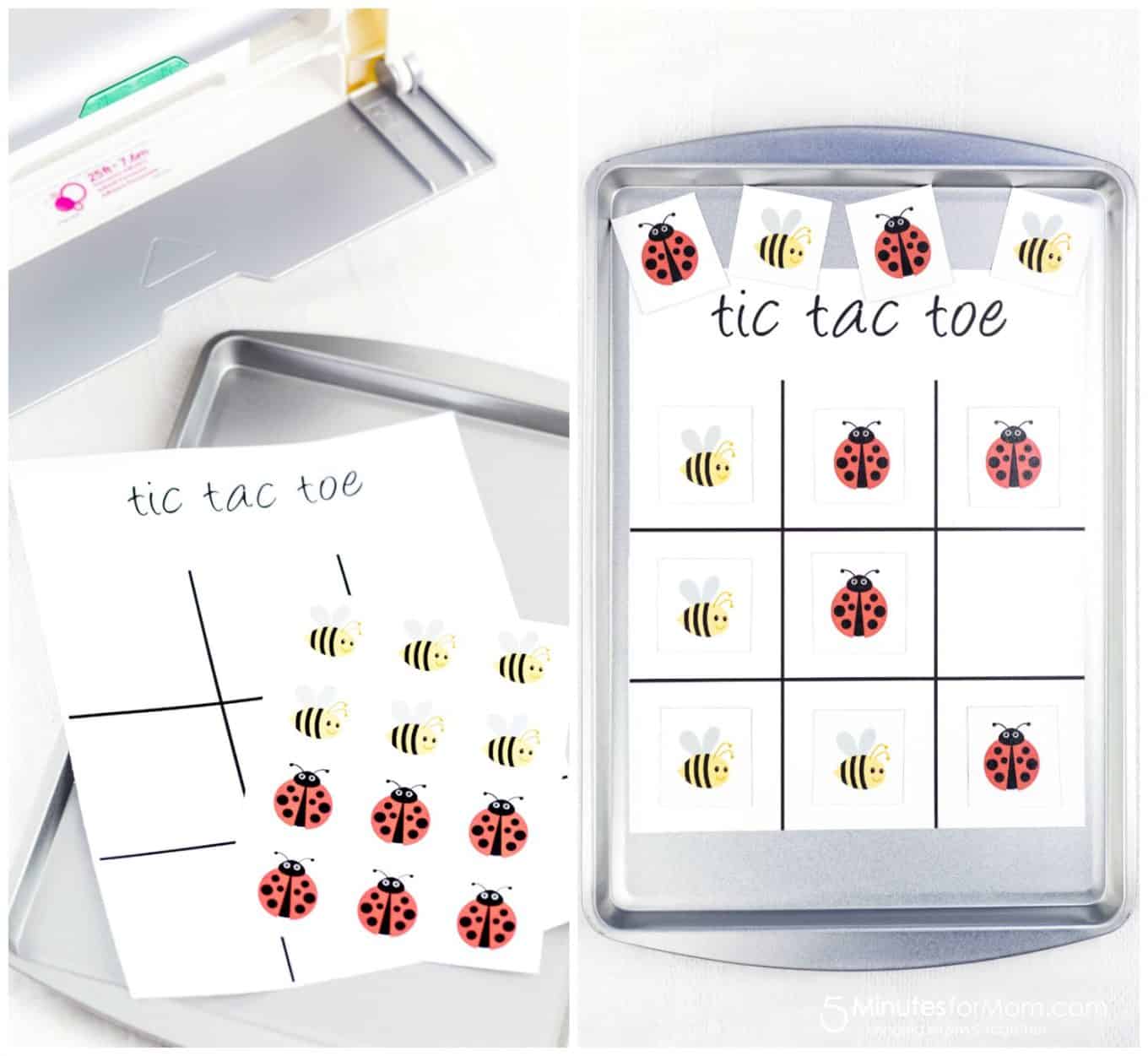 DIY Tic Tac Toe Board with Xyron Creative Station 5 Minutes