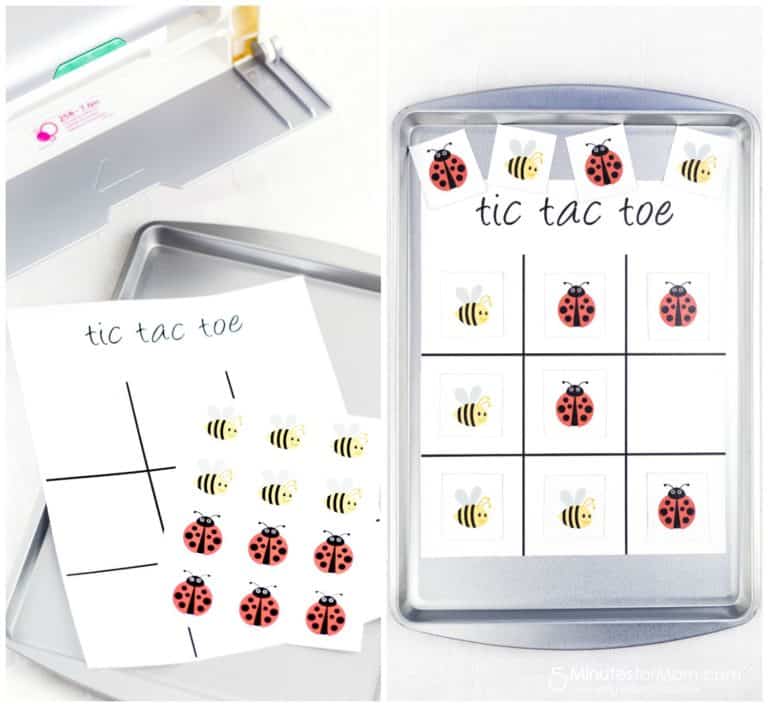 DIY Tic Tac Toe Board with Xyron Creative Station 5 Minutes