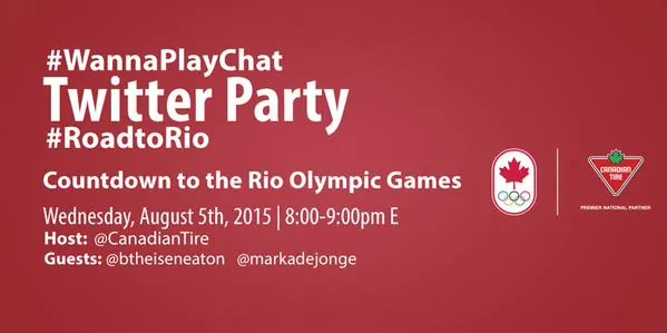 Join the Countdown Kick Off to the 2016 Rio Summer Olympics #WannaPlayChat #RoadtoRio