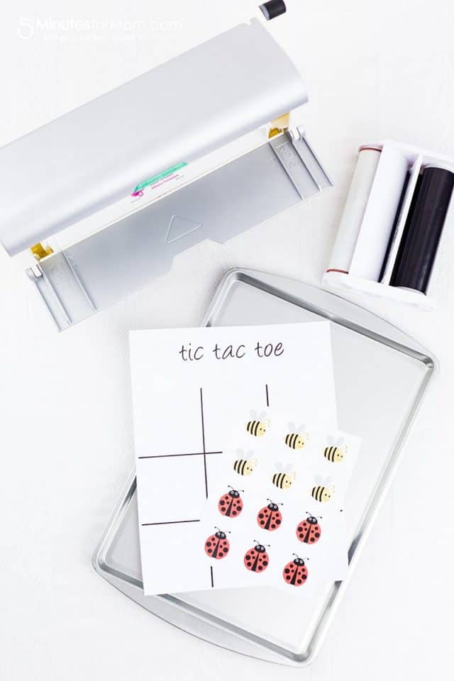 DIY Tic Tac Toe Board with Xyron Creative Station 5 Minutes