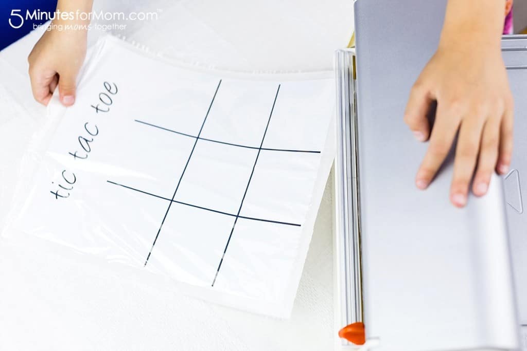 DIY Tic Tac Toe Board with Xyron Creative Station 5 Minutes