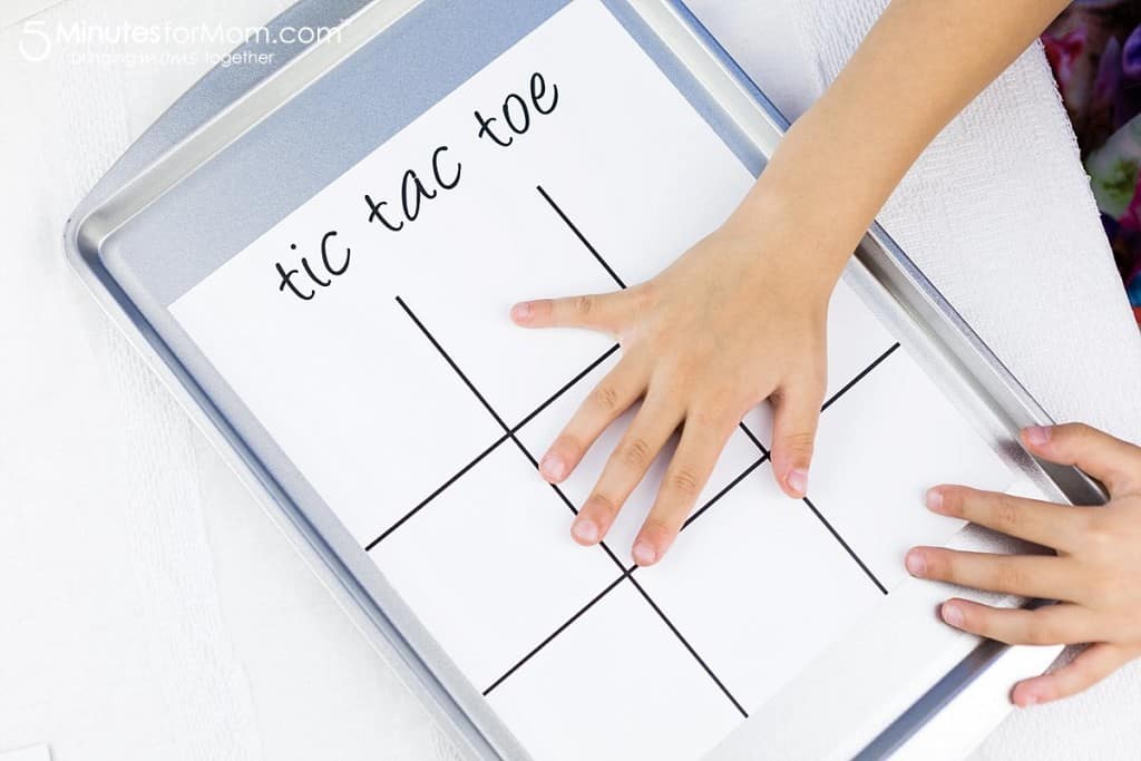 DIY Tic Tac Toe Board with Xyron Creative Station 5 Minutes