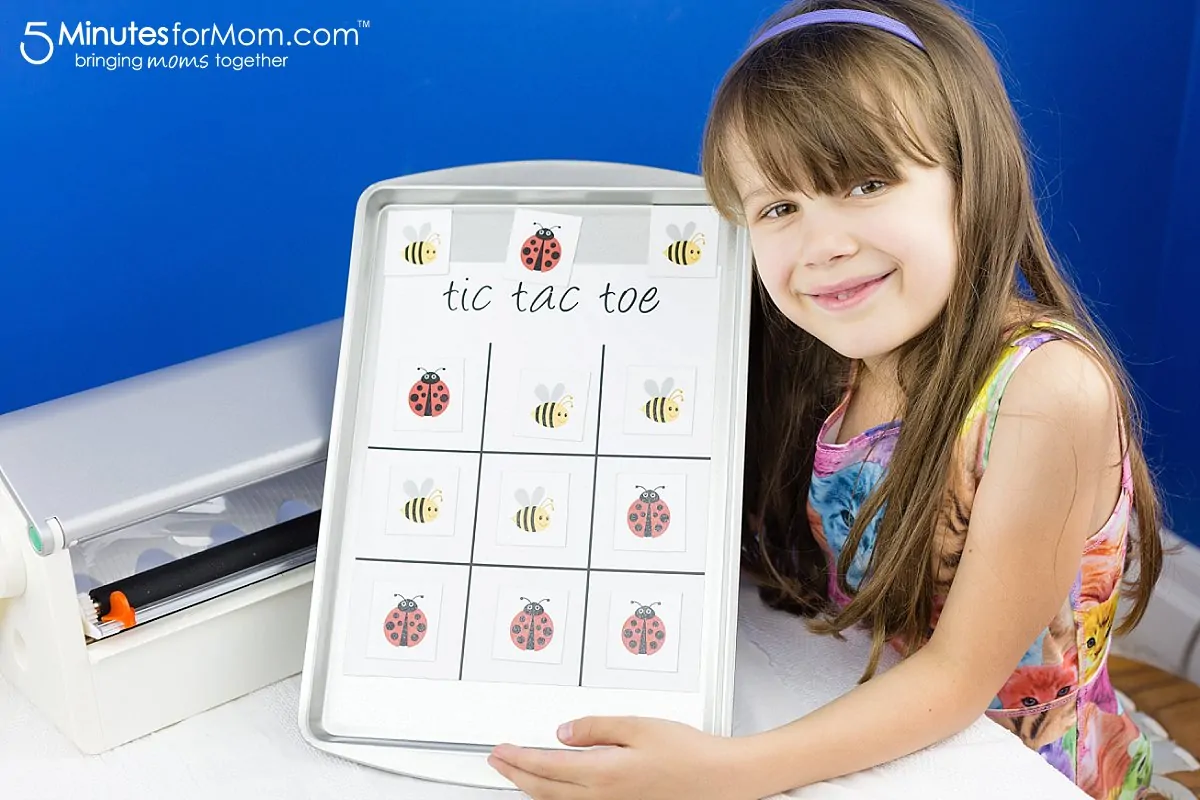 DIY Magnetic Tic Tac Toe Board with Xyron Creative Station