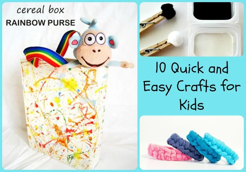 10 Quick and Easy Crafts for Kids Horizontal