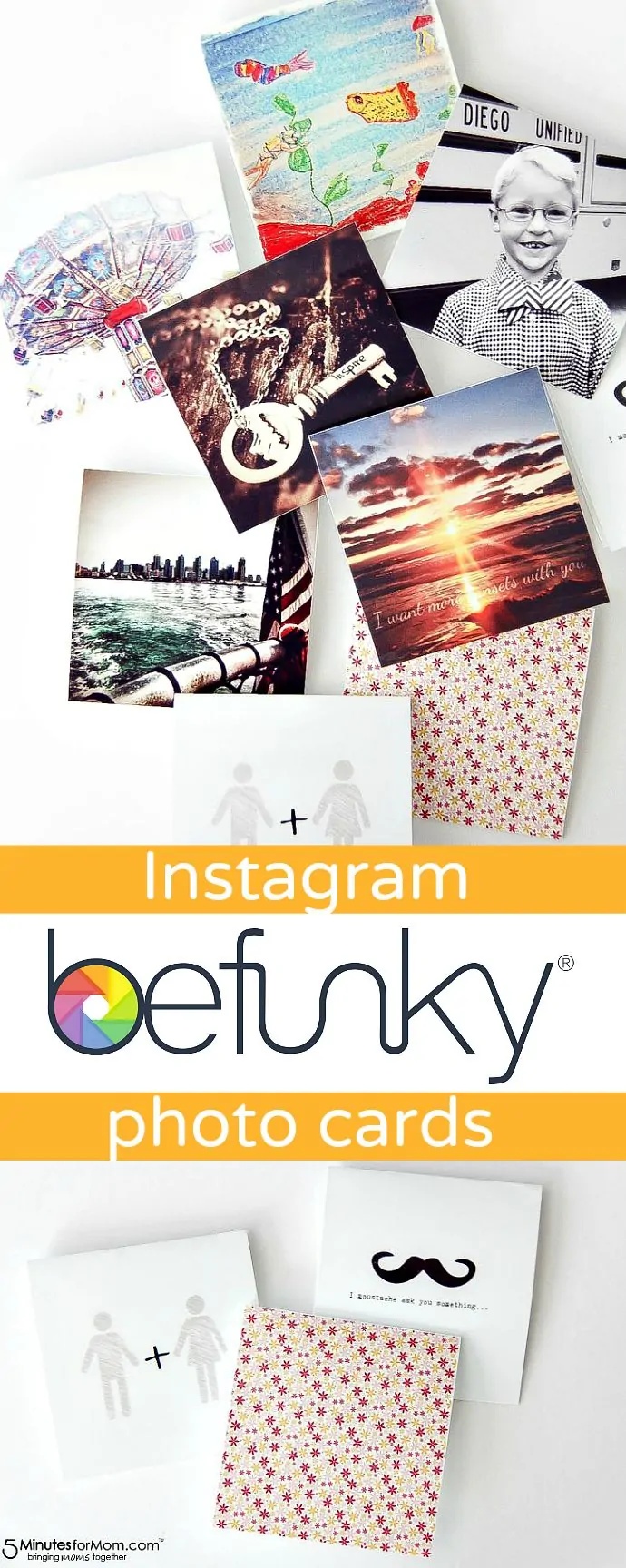 Create custom photo cards from Instagram photos using BeFunky photo editing