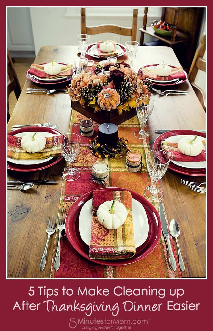 Tips for Easier Thanksgiving Cleanup