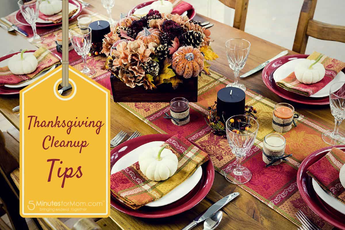 Tips for Thanksgiving Cleanup