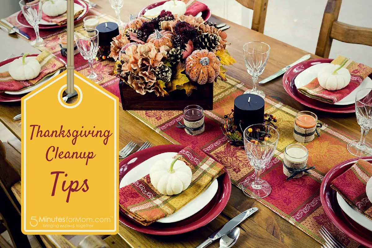 Tips for Thanksgiving Cleanup