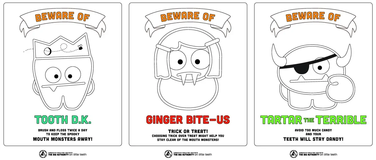 Mouth Monsters Coloring Pages - Free Printable