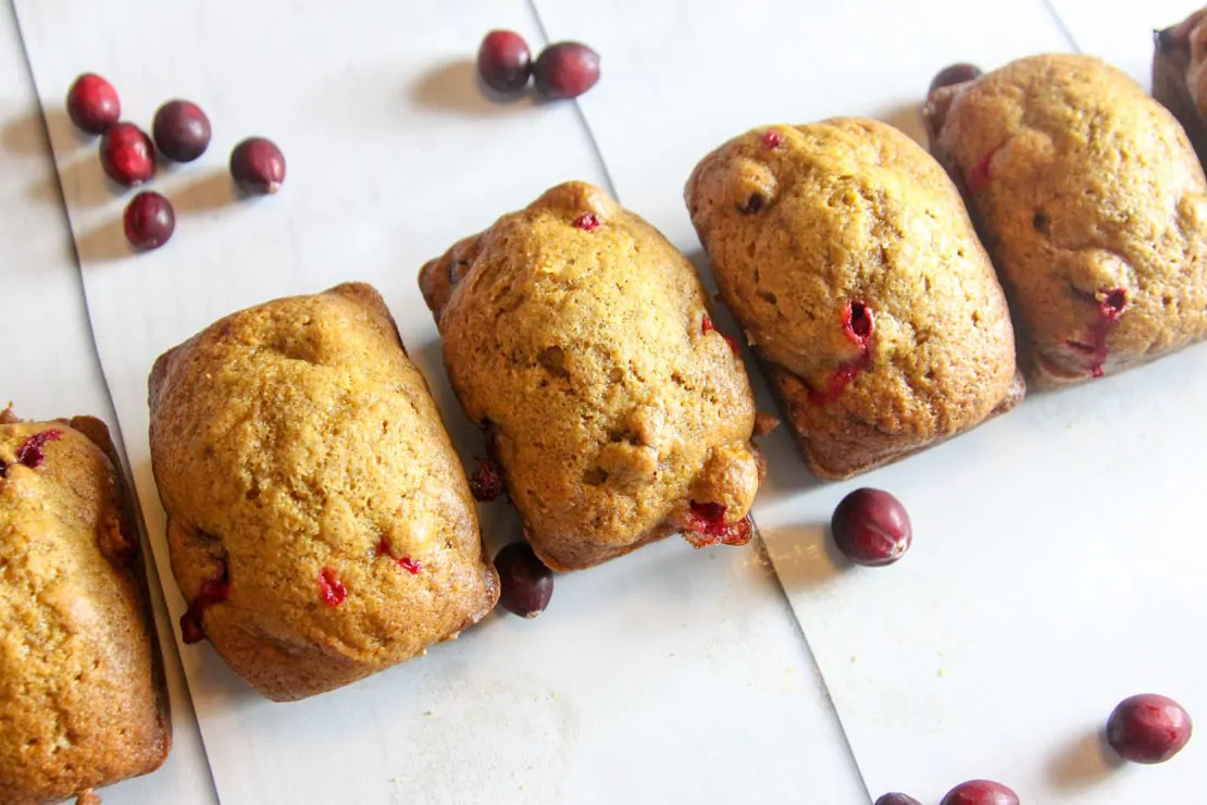 Cranberry Pumpkin Bread Recipe, perfect for a dinner party, Thanksgiving, or Christmas morning!