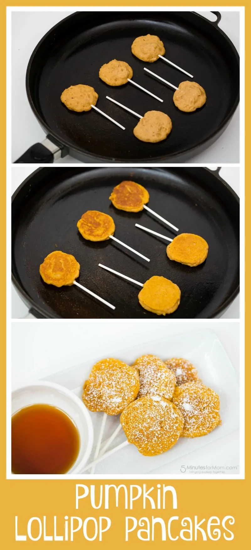 How to Make Pumpkin Lollipop Pancakes