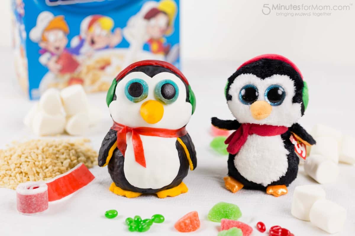 Penguin Rice Krispies Toy Shaped Treat