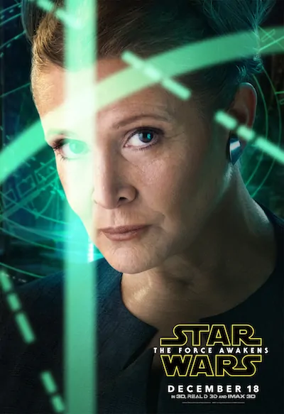 Princess Leia Poster Star Wars: The Force Awakens