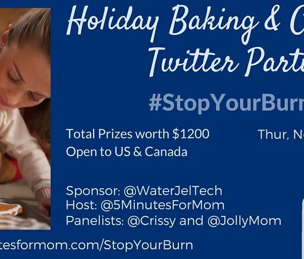 Holiday Baking and Crafting Twitter Party – Nov 12, 8pm ET #StopYourBurn