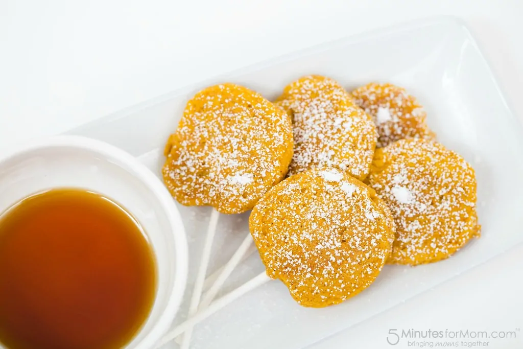 pumpkin lollipop pancakes