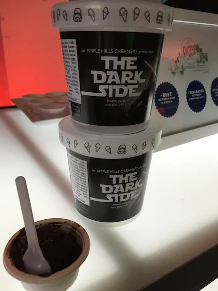 Ample Hills Creamery Frozen Custard - The Dark Side - #StarWarsEvent