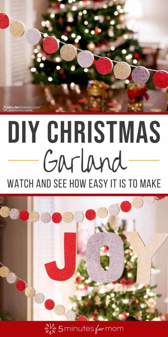 DIY Christmas Garland So Easy to Make 5 Minutes for Mom