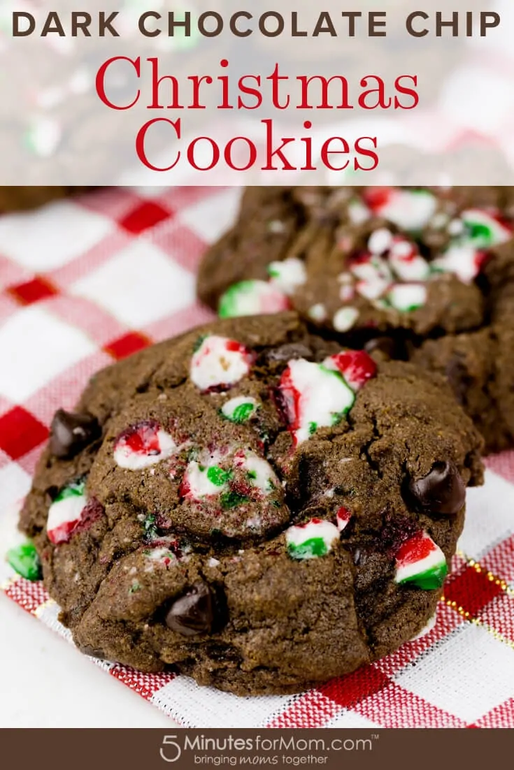 Dark Chocolate Chip Christmas Cookies Recipe