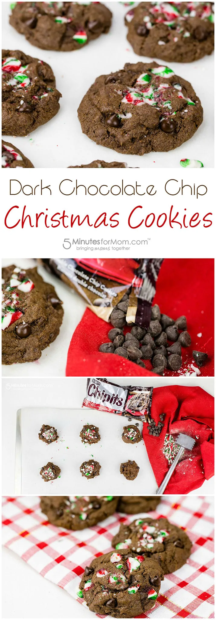 Dark Chocolate Chip Christmas Cookies Recipe