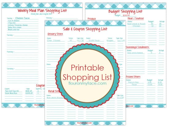 Free Printable Weekly Meal Planning Printable