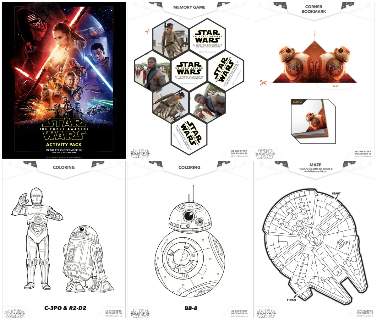 Star Wars Coloring Sheets and Star Wars Activities