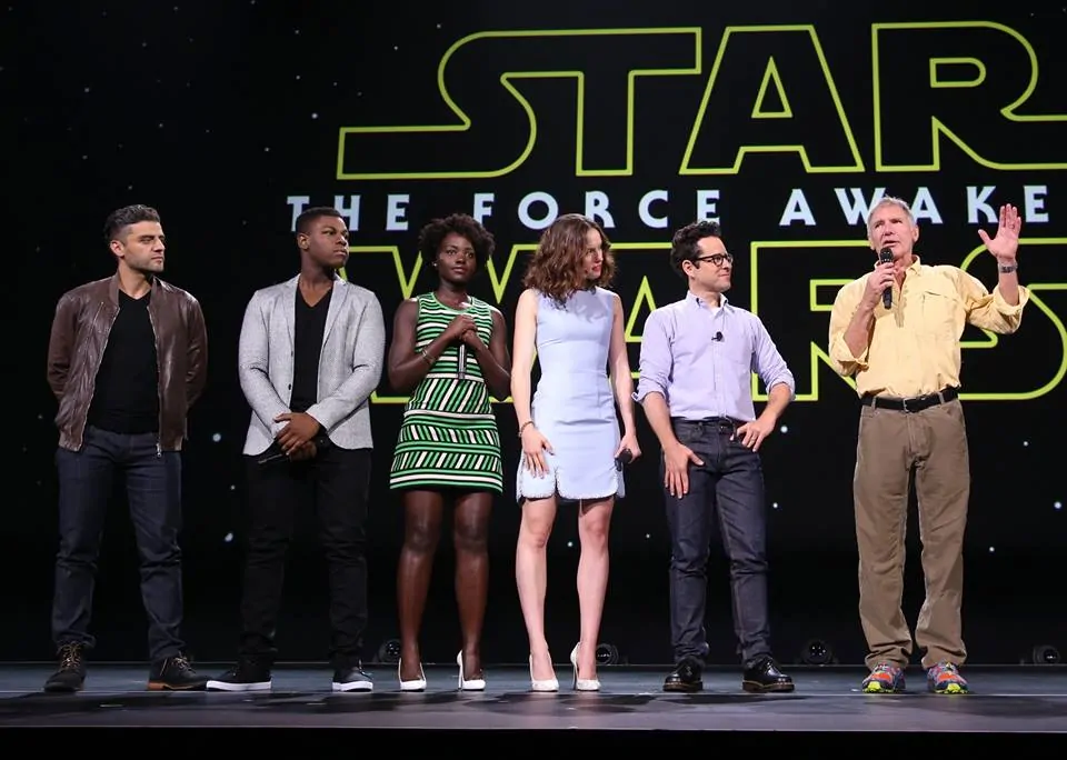 Star Wars The Force Awakens - D23 Expo Cast Photo