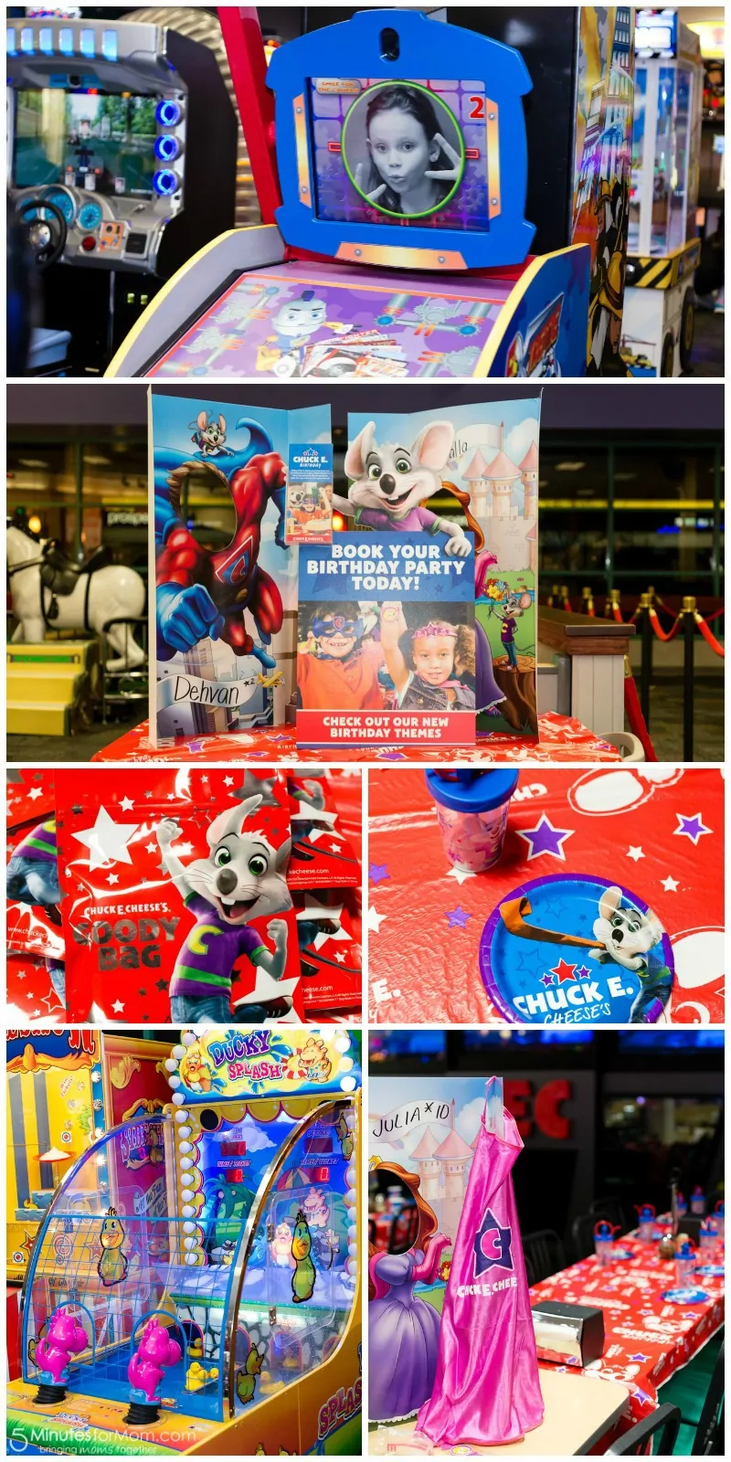 Chuck E Cheese Birthday Party Setup