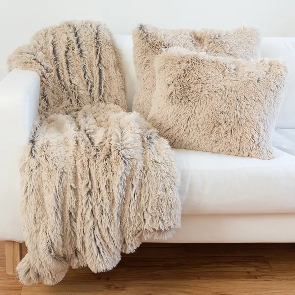 Faux Fur Pillow or Throw Blanket Options