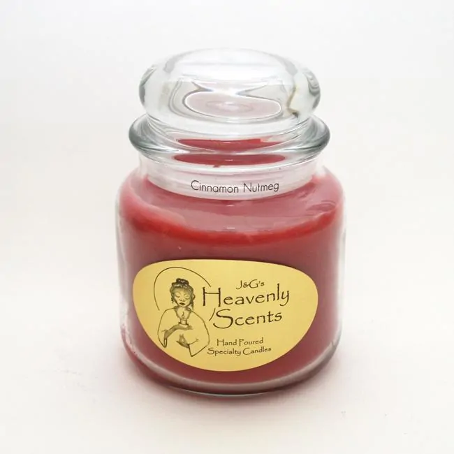 J & G's Heavenly Scents 16-oz Cinnamon Nutmeg Candle