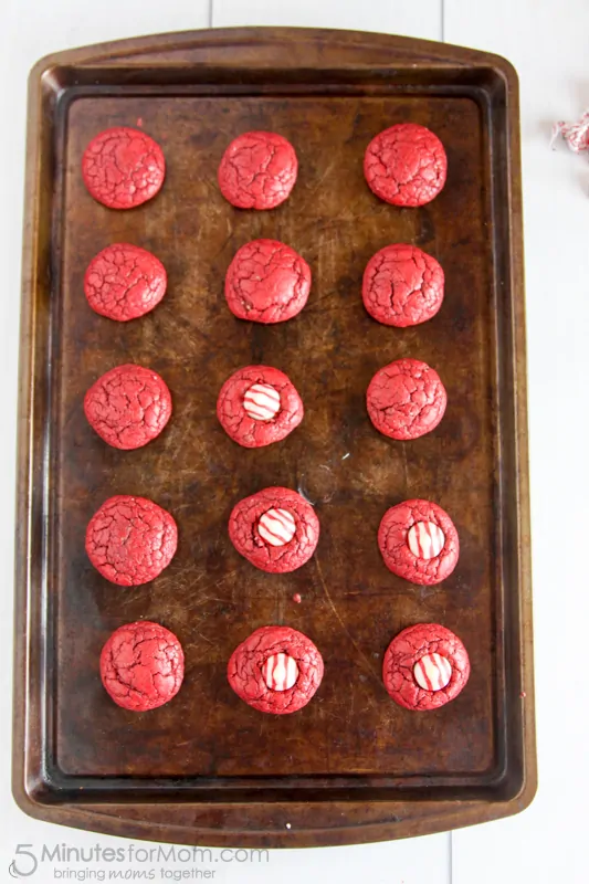 Red Velvet Cake Mix Cookies for Valentine's Day