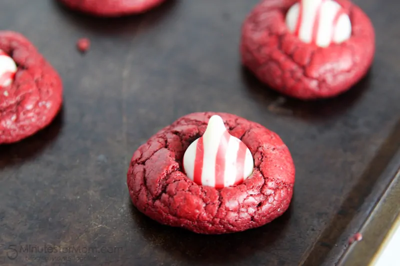 Red Velvet Cake Mix Cookies for Valentine's Day