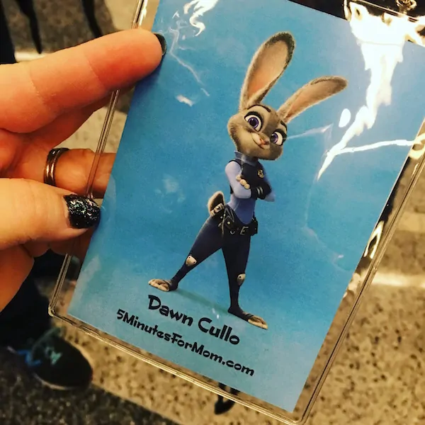 Zootopia - 5 Minutes for Mom - Judy Hopps Badge