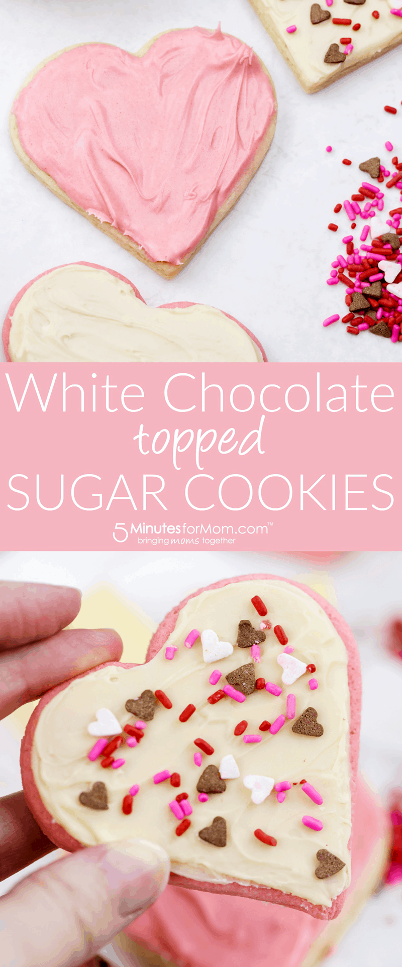 White Chocolate Topped Sugar Cookies