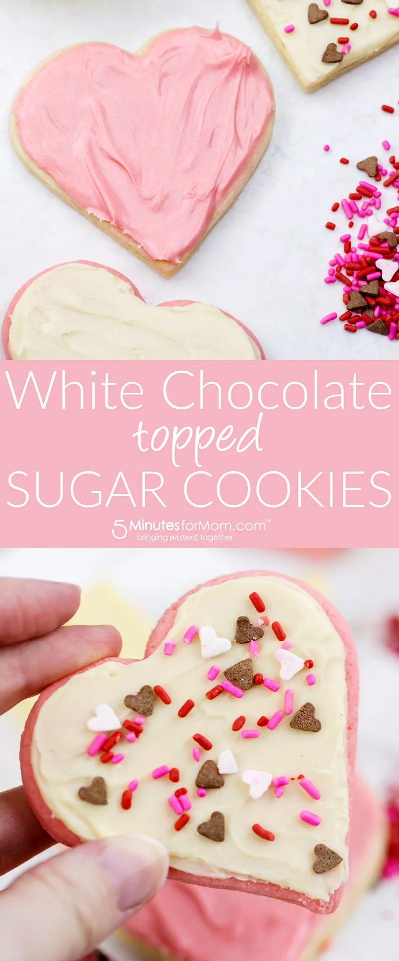 White Chocolate Topped Sugar Cookies