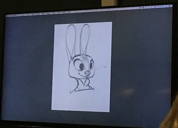 Zootopia - Walt Disney Animation - Judy Hopps Animators Drawing