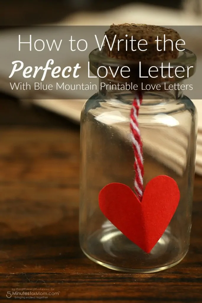 Blue Mountain printable love letters