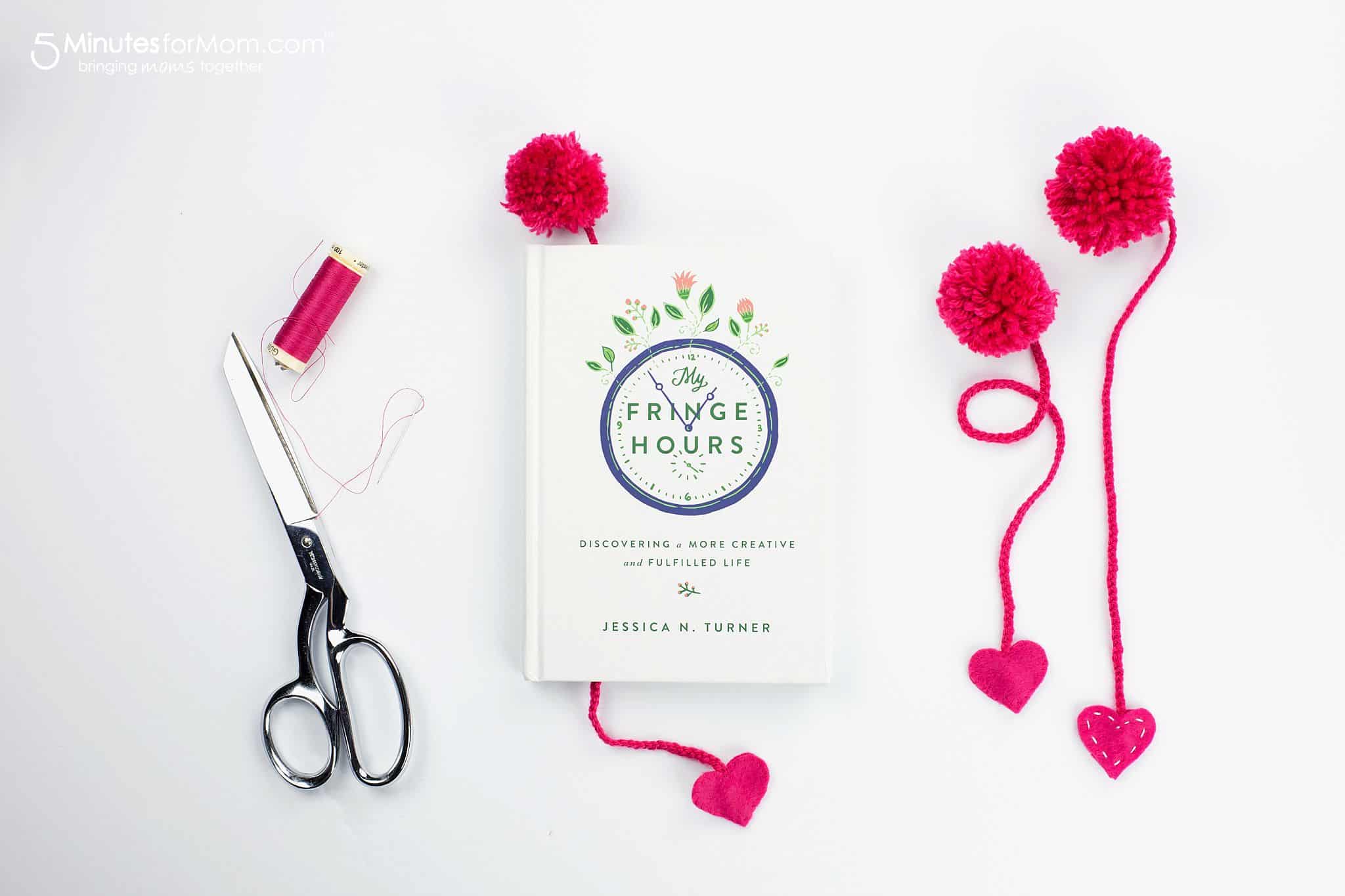 How to Make Yarn Pom Poms and a DIY Pom Pom Bookmark - 5 Minutes for