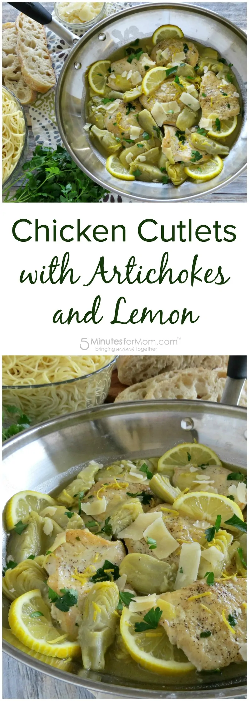 Chicken Cutlets with Artichokes and Lemon Recipe