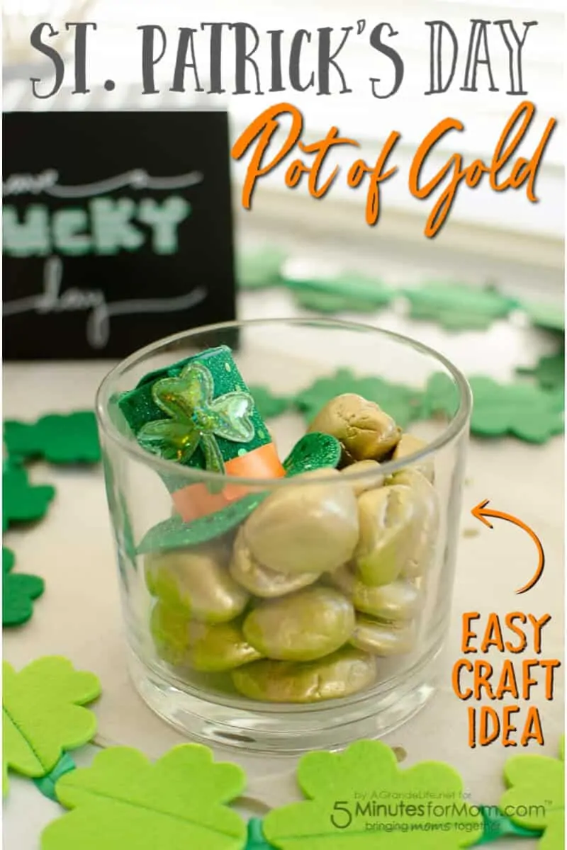 St Patricks Day Pot of Gold - Easy Craft Idea