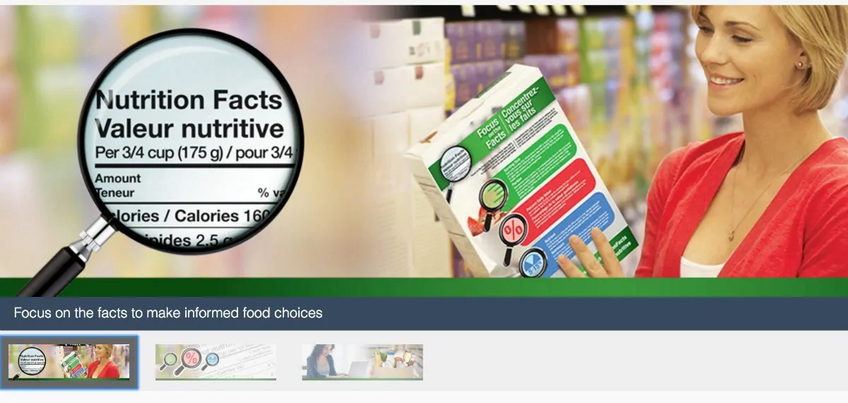 Focus on the Facts - Nutrition Facts Website