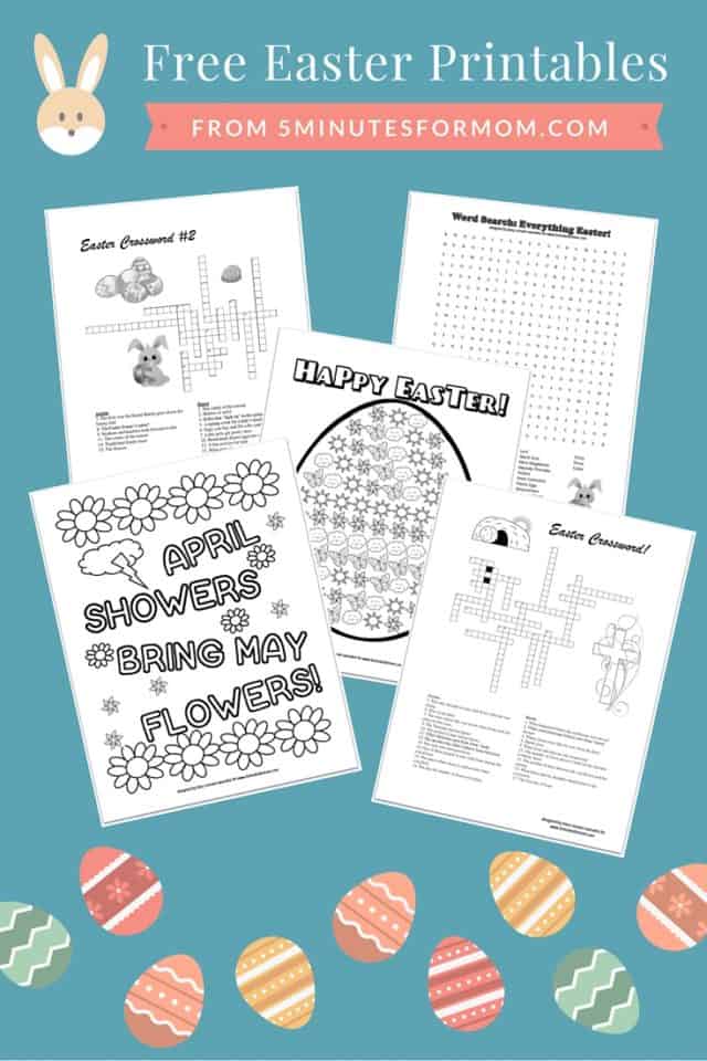 Free Easter Printables for Kids - Coloring Sheets and Crosswords - 5