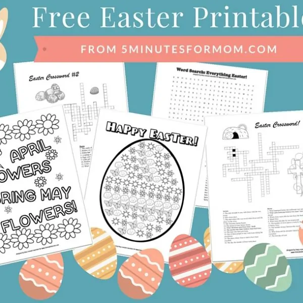 Free Easter Printables for Kids – Coloring Sheets and Crosswords