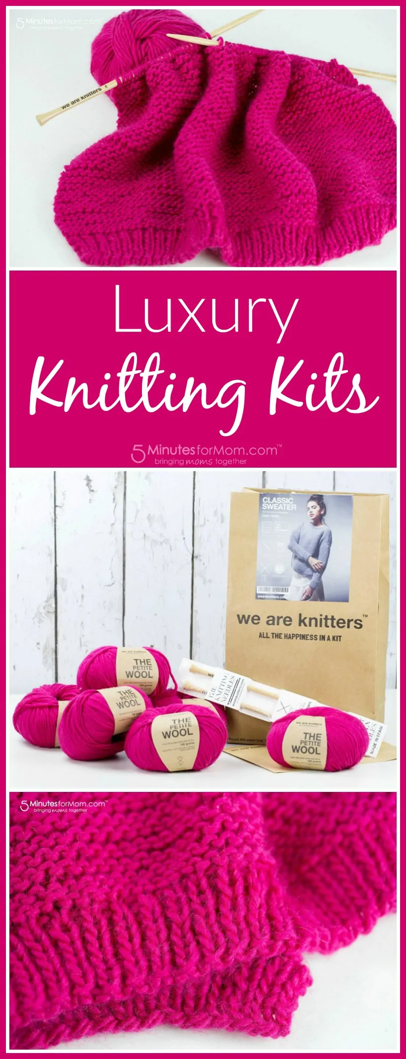 Luxury knitting kits