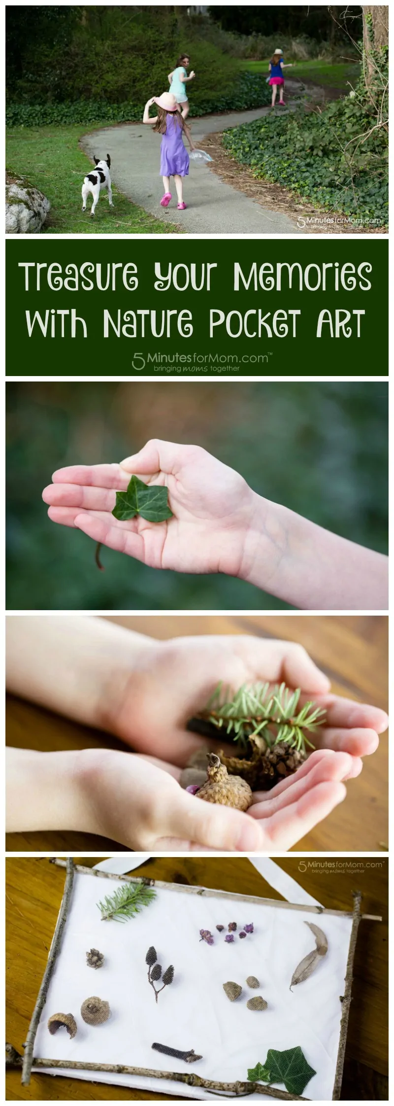 Treasure your memories with Nature Pocket Art - A Beautiful nature craft for kids