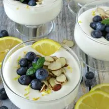 Whipped Lemon Cheesecake and Blueberry Parfaits Recipe