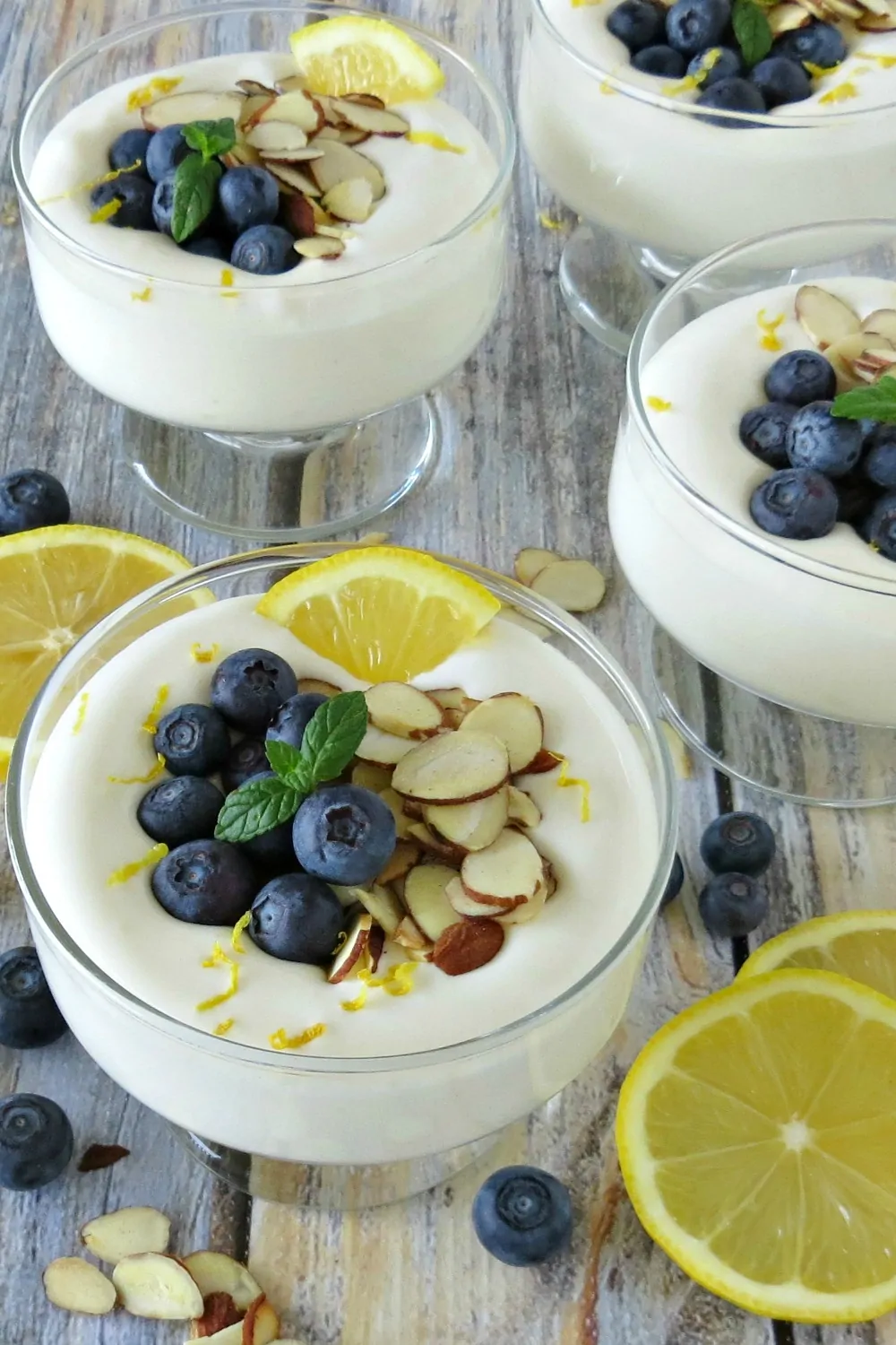 Whipped Lemon Cheesecake and Blueberry Parfaits Recipe