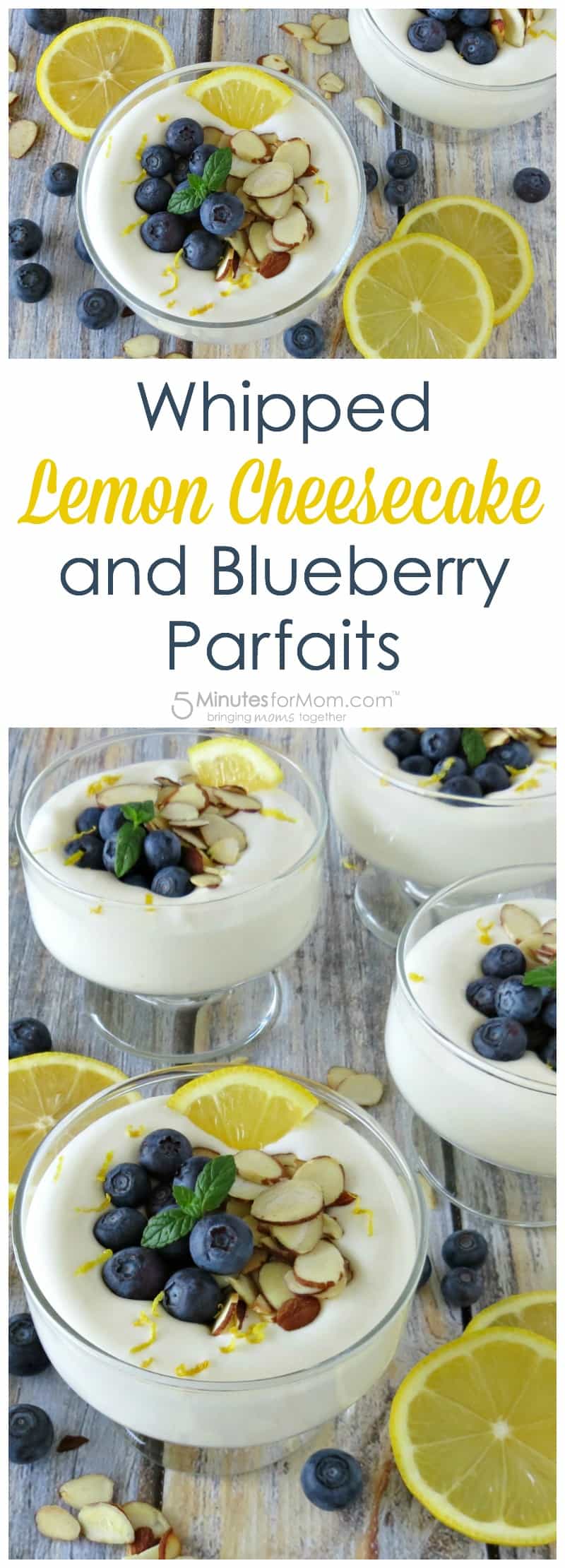 Whipped Lemon Cheesecake and Blueberry Parfaits Recipe