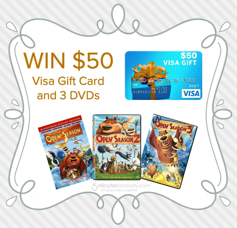 Win 50 Visa Gift Card and 3 Open Season DVDs