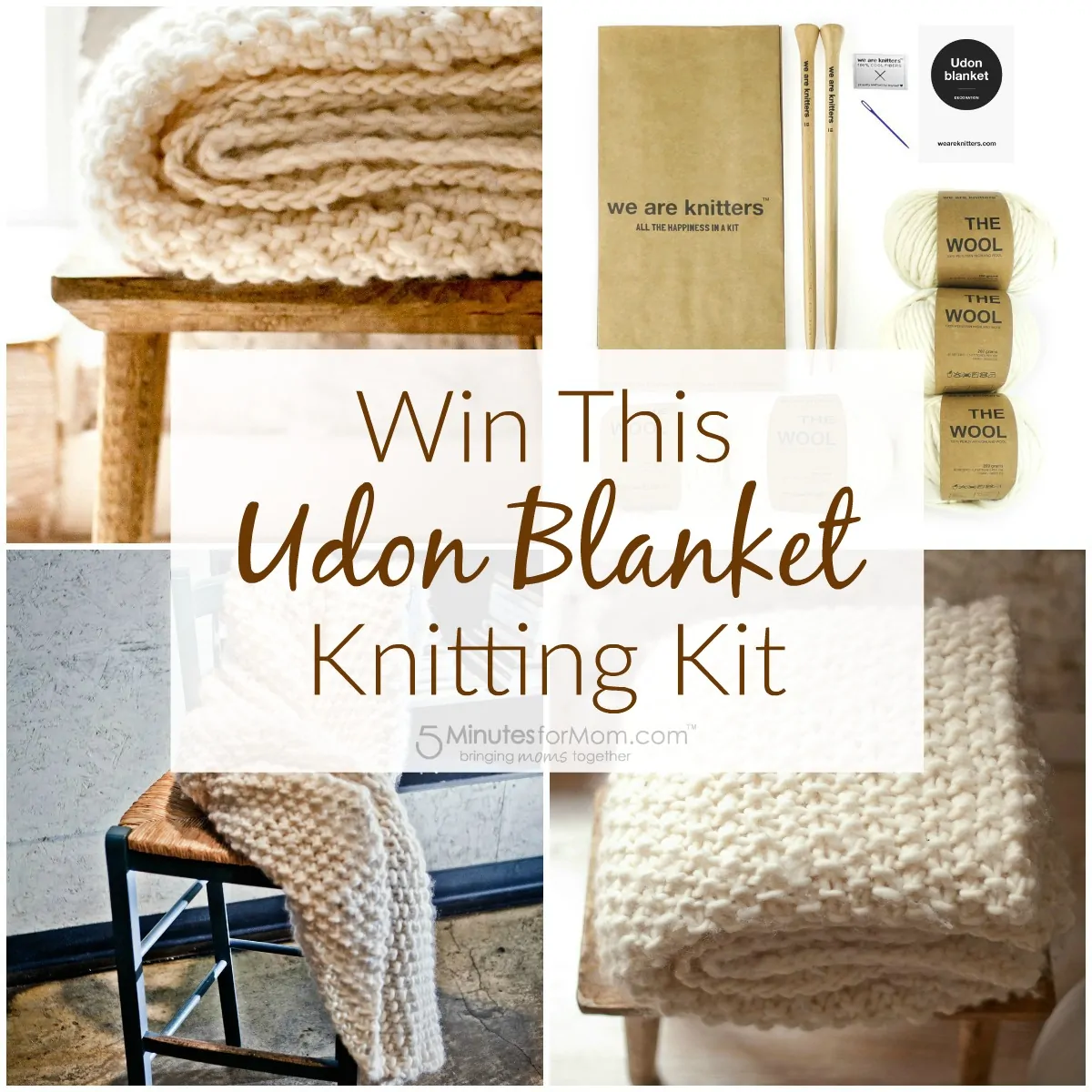 Win this Udon Blanket Knitting Kit